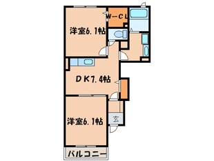 プラシ－ドの物件間取画像